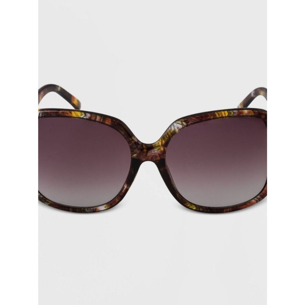 a new day Oversized Tortoiseshell Sunglasses with Gradient Brown Lenses
